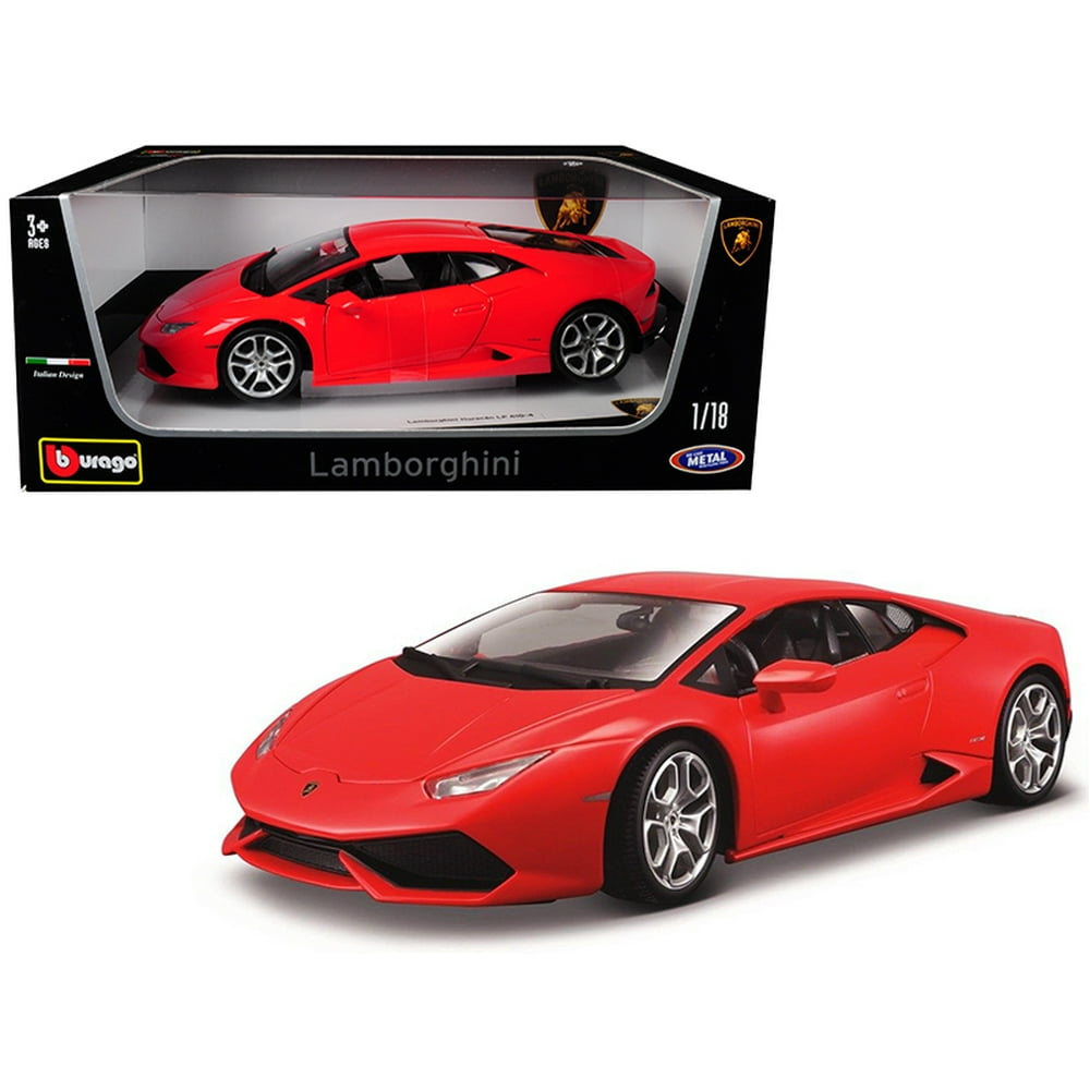 Huracan LP 6104 Red 1/18 Diecast Model Car by Bburago