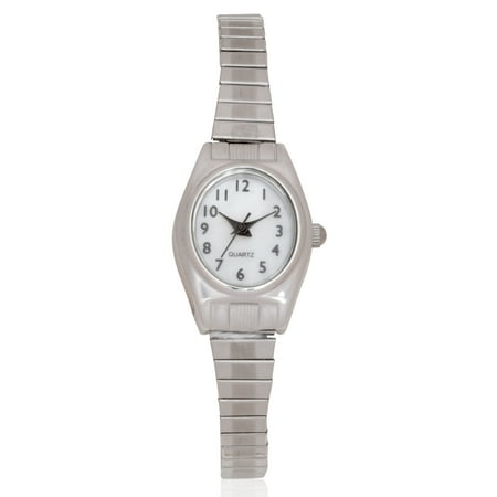 Time and Tru Adult Female Analog Watch with Oval Dial and Expansion Bracelet - WS99WM1