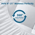 thumbnail image 3 of Mattress Topper Full Size Double Bed,Extra Thick Cooling Mattress Pad Cover Soft Plush, 3 of 3