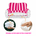 thumbnail image 3 of Glow Pups Extra Large Washable Pet Bed, Pink Striped, Size 	39.37"L x 23.62"W x 15.75"Th, 3 of 18