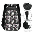 thumbnail image 3 of Disketp Cute Poodle Dog Travel Laptop Backpack, Laptops Backpack with USB Charging Port, Water Resistant Computer Bag Gift for Men & Women, 3 of 7