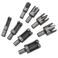 thumbnail image 3 of 8Pcs Wood Dowel Drill Bits Four Flute Dowel Hole Cutter Round Shank Claw Tapered, 3 of 12