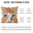 thumbnail image 5 of SHANXI This is Our Pillow Cover Bull Skull Soft Flannel Pillow Covers Cushion Cover Decor 20x20in, 5 of 5