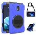 thumbnail image 7 of XYX Case for Samsung Galaxy Tab Active3 8.0 inch SM-T575 with 360 Degree Rotating, Hand Strap, Shoulder Strap, Blue, 7 of 7