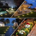thumbnail image 3 of Solar Disc Light 8 Led Waterproof Solar Garden Lights for Patio Path Ground Stakes, Super Long Life, 3 of 3
