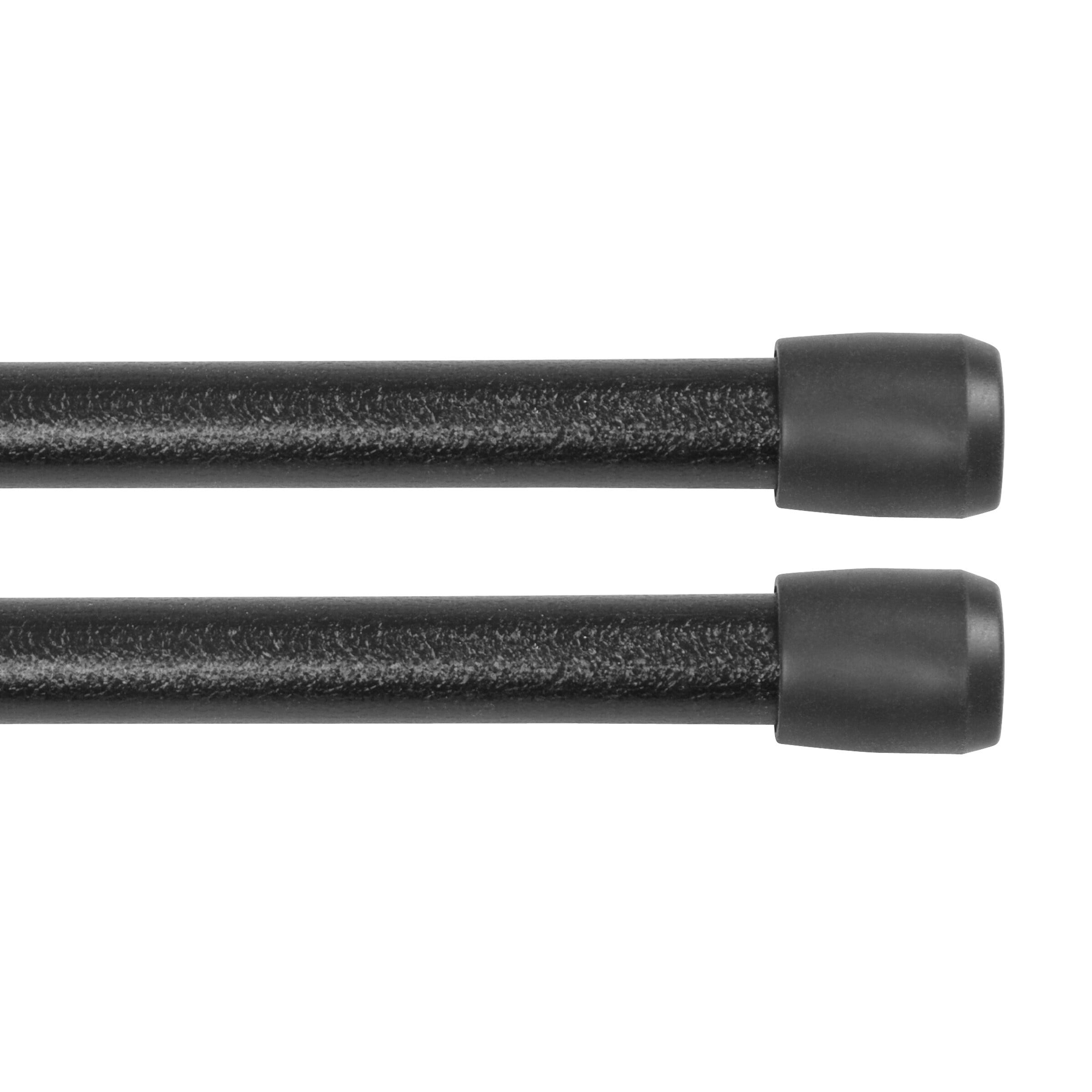 Kenney Fast Fit No Tools 7/16" Spring Tension Rod, 2Pack 1828