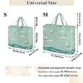 thumbnail image 3 of Corduroy Tote Bag for Women Shoulder Handbags Fashion Ladies Purses Satchel Messenger Bags Paper Cranes Pattern S, 3 of 8