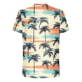 thumbnail image 5 of Lovzfmll Men's Hawaiian Aloha Print Short Sleeve Tee, Athletic Fit Graphic Print T-Shirt, Lightweight Casual Sport Top, 5 of 5