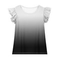 thumbnail image 3 of Juslio Girls Shirts Ruffle Short Sleeve Casual Kids Clothing Fashion Tops 3-15Years T-Shirts, 3 of 8