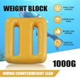thumbnail image 4 of Dive Weights for Scuba Diving Weight Belt Coated Lead 1000g Yellow, 4 of 9