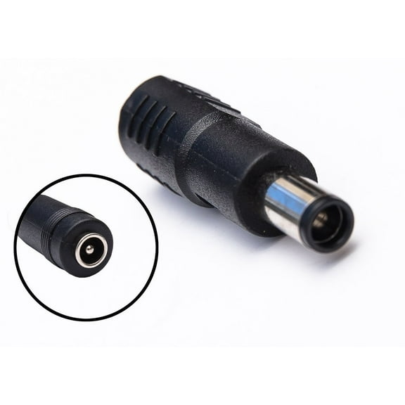 OMNIHIL Adapter Plug Converter 5.5mm x 2.1mm Female Plug to 7.4mm x5.0mm with Pin Male Plug