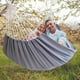 thumbnail image 3 of Fiudx Hamaca de Jardín, Cómoda Cama Colgante de Tela, Diseño Robusto Que Soporta Hasta 300 Kg, Incluye Bolsa de Viaje Portátil, Ideal para Relajarse Al Aire Libre, Ideal para Amantes de La Naturaleza, 3 of 4
