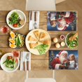 thumbnail image 5 of CYYI-featured Heat-Resistant Placemats Washable Cute Christmas Character Entryway Door Mats, 6PCS 17.7x13 Inches Non-Slip Cartoon Christmas Trees Comic Style Entrance Mat, for Table Deco, 5 of 5