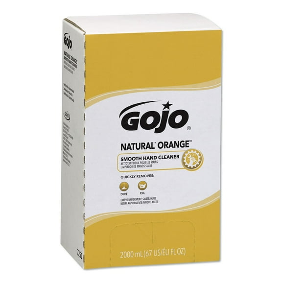 GOJO Industries 7250-04 NATURAL ORANGE 2,000 milliLiter Smooth Hand Cleaner - Citrus Scent (4/Carton)