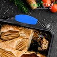 thumbnail image 6 of 6 Pcs Blue Silicone Handles, Anti Slip Flexible Design for Nonstick Carbon Steel Bakeware Pans, 6 of 7