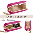 thumbnail image 4 of Bolso de noche con borlas YAPAIOU de Clutch Purses para mujer, color rosa, 4 of 6