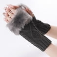 thumbnail image 2 of Yoyauz Women'sFingerless Gloves Arm Warm Knit Thumbhole Stretch, 2 of 5