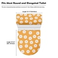 thumbnail image 7 of HELLHERO Floral Pattern Soft Elastic Installation 2 Pieces with Elastic Bottom Toilet Bowl Cover Easy Care, 7 of 7