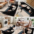 thumbnail image 5 of 3'x5' Area Rugs, Forest Elk Indoor Outdoor Area Rug for Living Room Bedroom, Animal Antlers Silhouette Tree Stripes Washable Bathroom Rugs Kitchen Floor Carpet Mats Home Decor Aesthetic, 5 of 8