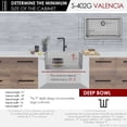 thumbnail image 6 of Stylish Dual Mount 31" Stainless Steel Single Bowl Kitchen Sink with Grid & Strainer S-402G, 6 of 11