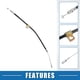 thumbnail image 3 of Cable de liberación del freno de estacionamiento Unique Bargains No.52128243AA para Jeep Grand Cherokee 2000-2004 Metal Negro, 3 of 6