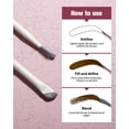 thumbnail image 3 of UYGDUY-Dual-Ended Precision Eyebrow Brush and Comb for Eyeliner Lining, Sculpting Brows, Professional Eye Makeup Tools (D109B), 3 of 3