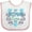 White and Pink, variant on Inktastic My Meemaw Loves Me with Flowers and Hearts Boys or Girls Baby Bib