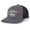 Charcoal/Black, variant on Mens Freedom of Speech Is A Musk Patriotic American Flag Mesh Back Embroidered Trucker Hat , Royal/White