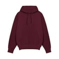 thumbnail image 4 of Puliio Mens Hoodies Autumn Winter Solid Color Long Sleeve Oversize Hooded Sweartshirts Pullover Loose Fashionable Versatile Sweater Top Minimalist Blouse Coat, 4 of 4