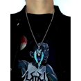 thumbnail image 2 of Wolf Necklace Pendant For Women Men Stainless Steel Luminous Animal Wolf Totem Necklace Teen Halloween Glow In The Dark Jewelry, 2 of 4