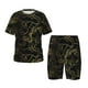thumbnail image 1 of Balery Gold Gloss Outline Floral Conjunto de Pijama Infantil de Manga Corta con Estampado – Ropa de Dormir de Algodón Suave-3X-Large, 1 of 6