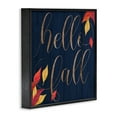 thumbnail image 4 of Stupell Industries Hello Fall with Autumn Foliage Inspirational Painting Black Framed Art Print Wall Art, 24 x 24, 4 of 9