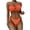 Orange, variant on VerPetridure Women's Bikini Sets Two Piece Swimsuit High Waisted V Neck Tie Side Halter Bathing Suit for Women