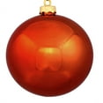 thumbnail image 2 of Northlight 8" Shatterproof Shiny Christmas Ball Ornament - Orange, 2 of 3