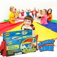 thumbnail image 5 of Flight Line: Giant 8' Parachute - Group Cooperative Games & Sports Play, In-Outdoor Activity, Durable Fabric, Easy-Grip Handles, Storage Bag, Kids 3+, 5 of 8