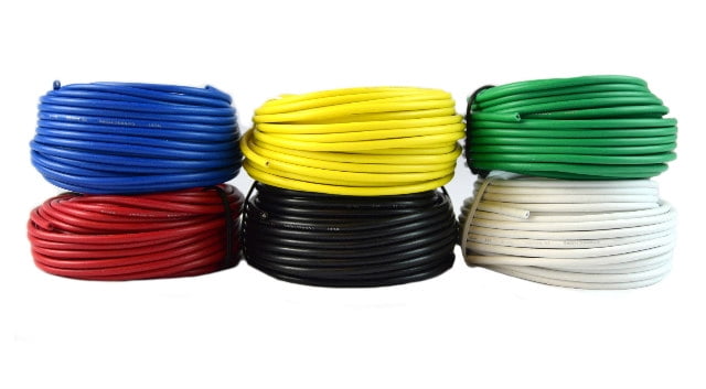 18 GA Single Conductor Stranded Remote Wire 12V 6 Rolls 25 Feet Each 150' Total