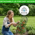 thumbnail image 5 of Gamexcel Chicken Wire Garden Cloche 17" Set of 6, Metal Plant Protectors with Removable Top for Vegetables, Flowers and Outdoor Garden, 5 of 8