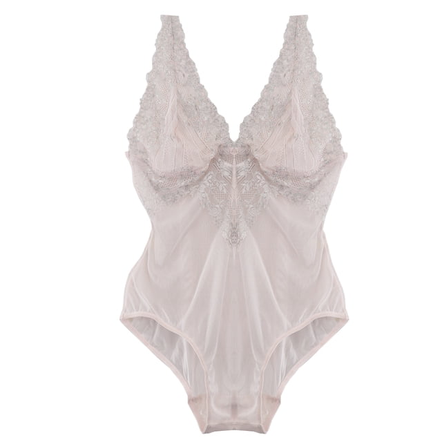 Body de mesh con encaje color rosa Carnival mod. 3209