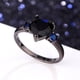 thumbnail image 3 of Fiudx Nuevo Anillo de Compromiso con Diamantes Negros, Propuesta Romántica, Talla 5-12, 3 of 3