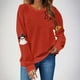 thumbnail image 1 of Heisall Womens Sweatshirts Halloween Print Long Sleeve Round Neck Loose 2025 New Arrival Fashion Casual, 1 of 3
