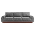 thumbnail image 5 of Sofa Couch, Grey Gray, Fabric, Living Kitchen Cafe Bistro Hospitality Restaurant, Modern HB34838, 5 of 9