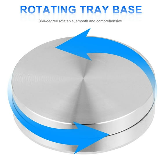 ROSENICE 2 Pcs Cake Turntable Aluminum Rotating Plate for Big Base Bases
