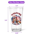 thumbnail image 5 of Basset Hound Patriotic Welcome for 4Th of July Independence Day 16oz Pint Beer Glass Mug Bassets Dog Breed Lovers Gifts Idea Beer Glasses Cup - 00010, 5 of 5