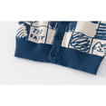 thumbnail image 5 of Godderr 2-7Y Boys Cartoon Cat Pattern Cardigan Sweater Jacket for Baby Toddler Kids,Button V Neck Sweater Knit Top,Long Sleeve Undershirt Sweater, 5 of 6