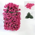 thumbnail image 1 of Colgante De Pared De Gloria De La Mañana Buganvillas artificiales de 12 tenedores y 156 flores para colgar en la pared, 73 cm, de plástico, para techo y sala de estar (1 unidad) JASKFLY, 1 of 6