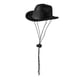 thumbnail image 2 of Sombrero de vaquero para mascota con correa ajustable para la barbilla, estilo occidental, ideal para cosplay. Negro, 2 of 9
