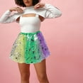 thumbnail image 4 of unbranded Falda De Multicolor Con Elástico Y Lentejuelas Para Fiesta, 4 of 6