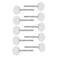 thumbnail image 1 of 4x5 Paris Sliver En Blanco Oreja Stud Pin Pendientes Almohadilla Plana DIY Joyería 6MM 4 piezas Sunnimix Pendiente Stud Pin DIY, 1 of 8