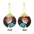 thumbnail image 4 of Rugrats Christmas Ornament Glass Round Pendant Christmas Hanging Decor Ornament Holiday Xmas Decorations Christmas Tree Ornaments Gold, 4 of 8