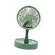 thumbnail image 2 of Pequeño ventilador de mesa plegable y ajustable para celebraciones festivas, ideal para niños y niñas, juegos sensoriales, juegos de rol simulación. Verde, 2 of 10